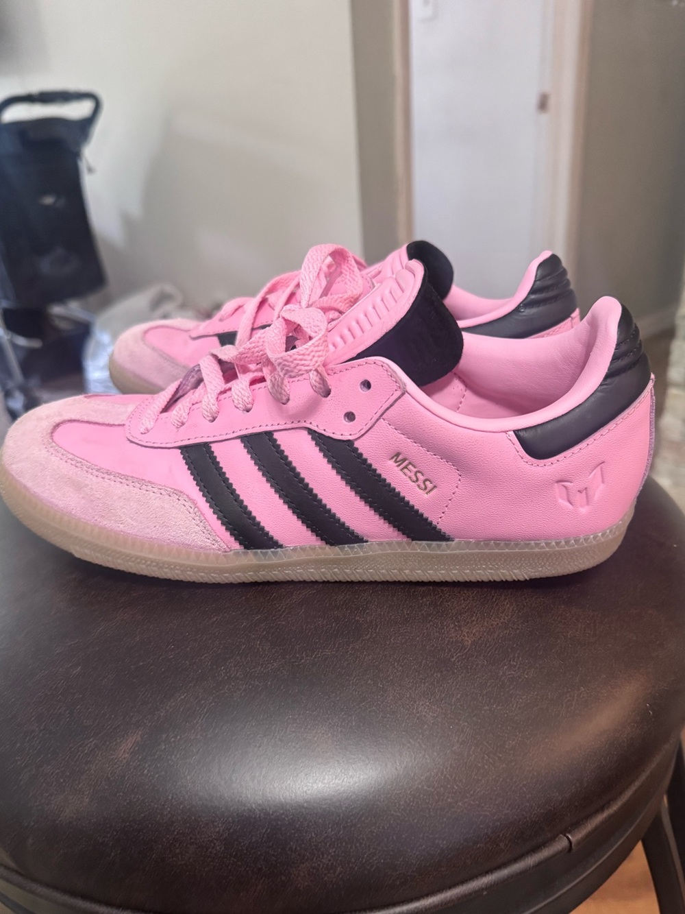 PINK- Samba Messi Casual Sneakers from Finish Line